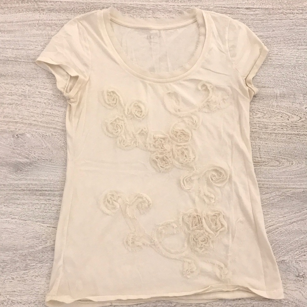 Cream colored t-shirt